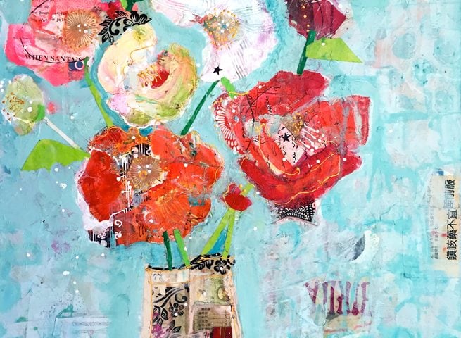 Jersey Queen, 18" x 24", mixed media on canvas, ©Kellie Day, available