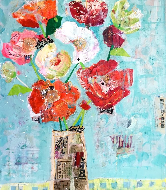 Jersey Queen, 18" x 24", mixed media on canvas, ©Kellie Day, available