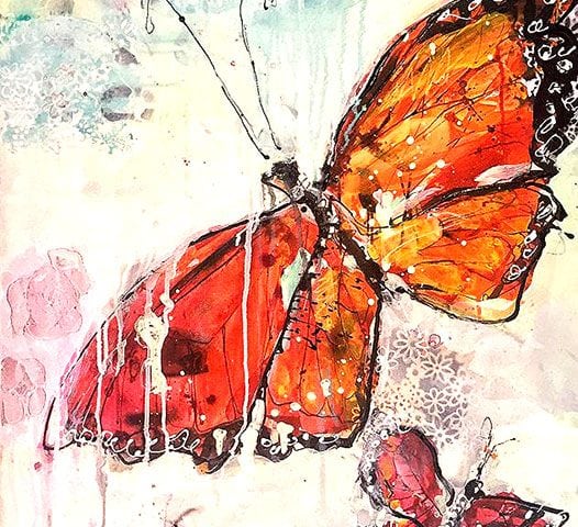 Dazzle, 24" x 36", mixed media on canvas ©Kellie Day