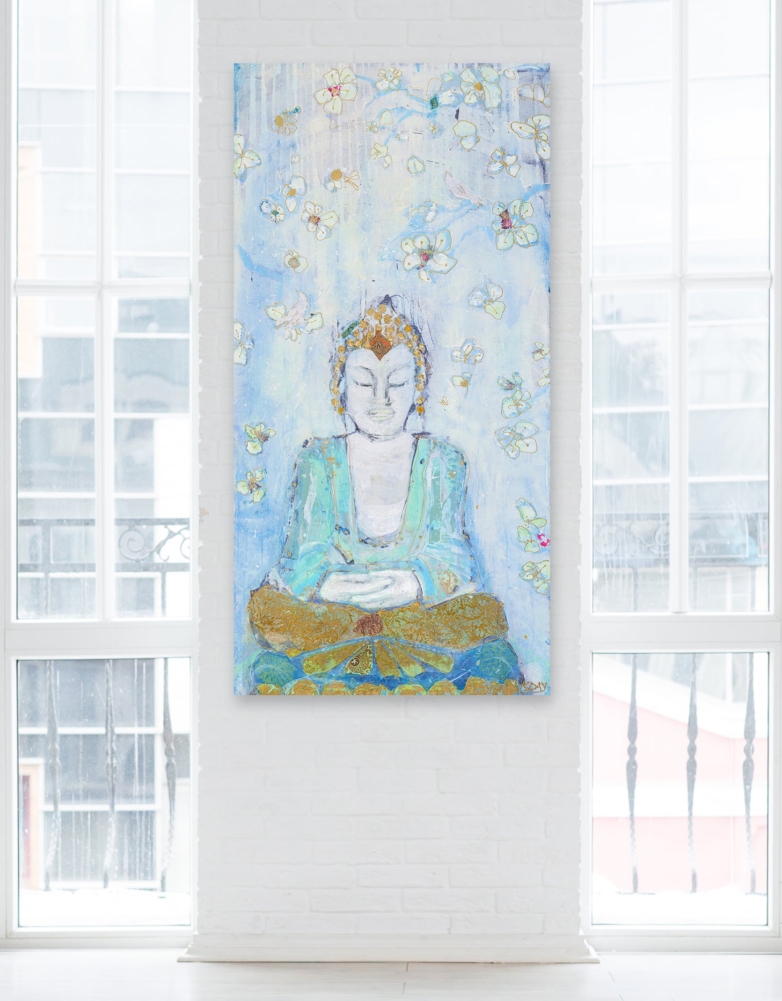 BUddha painting by Kellie Day,