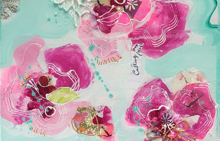 Euphoria, mixed media painting by Kellie Day