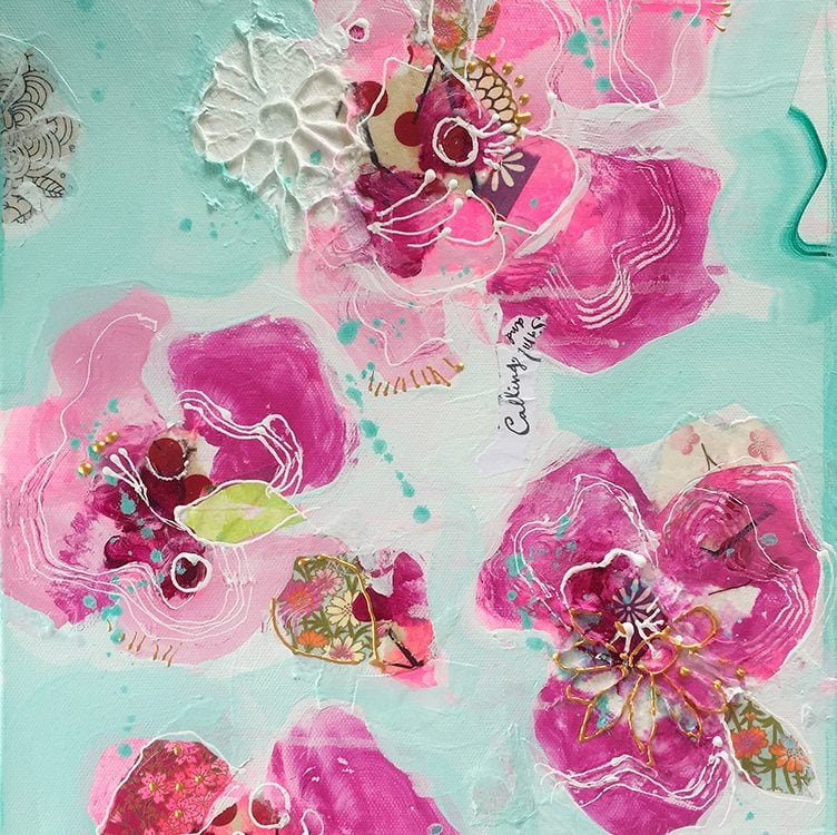 Euphoria, mixed media painting by Kellie Day