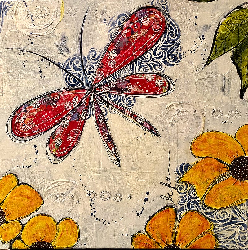 Jen-Politte painting from Kellie Day program