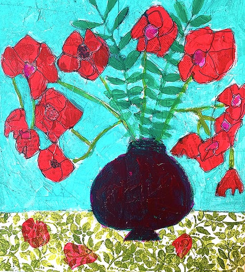 kate painting from kellie day art program