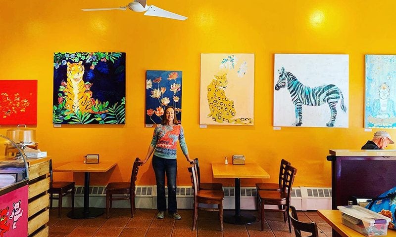 Kellie-Day animal lovers art show in Telluride Colorado