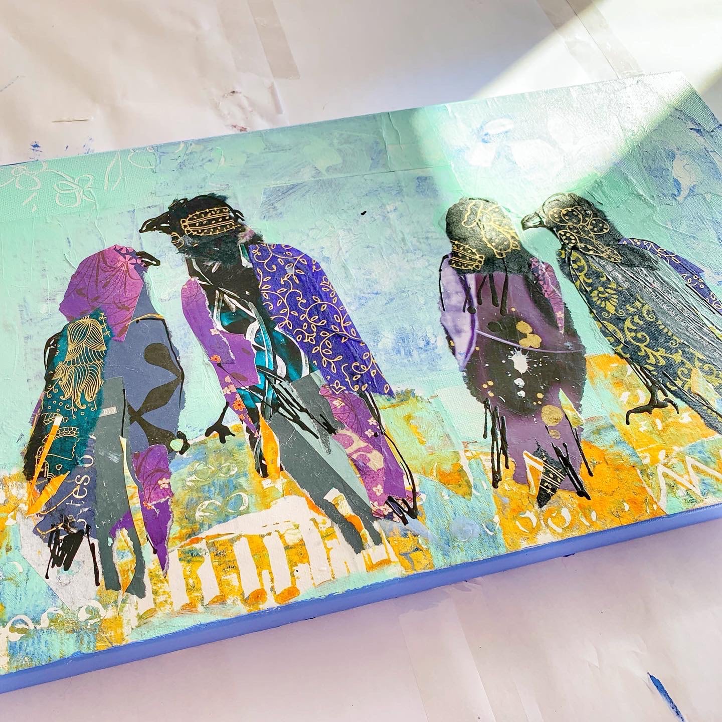 Raven Party painting-by-Kellie-Day-FULL-800