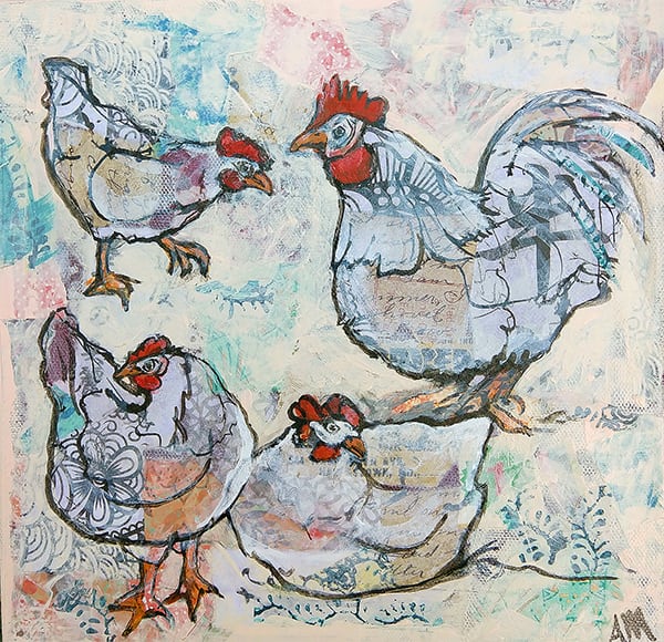 student art from kellie day art mentoring program