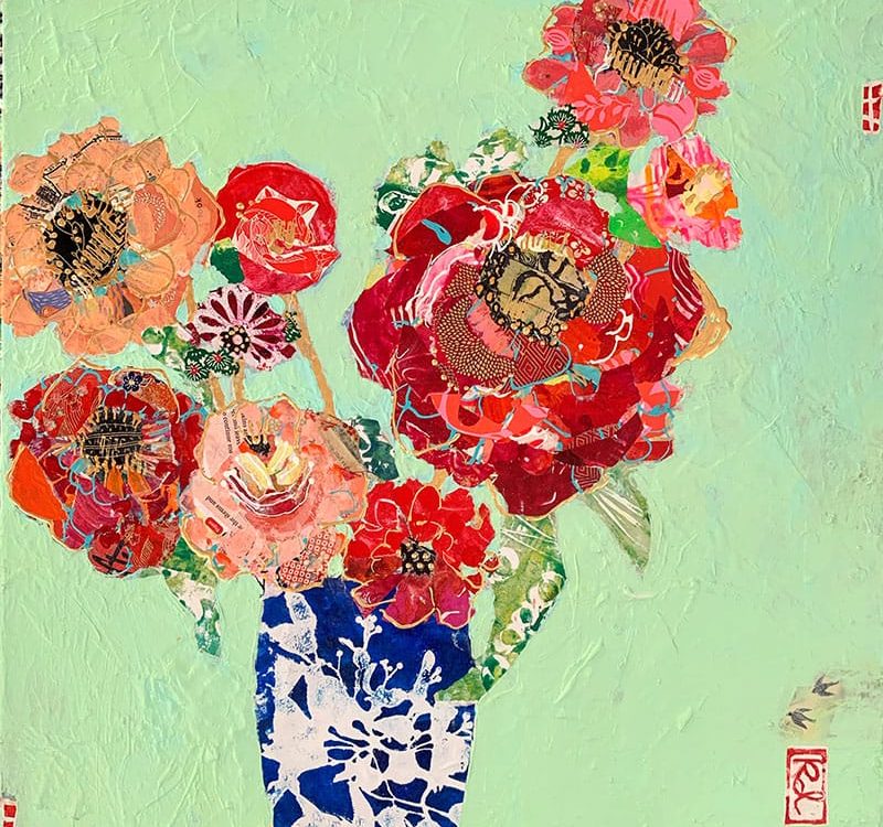 Shirleys-Zinnias-painting-by-Kellie-Day-800