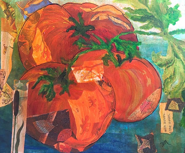 Deb painting from kellie day art mentorship