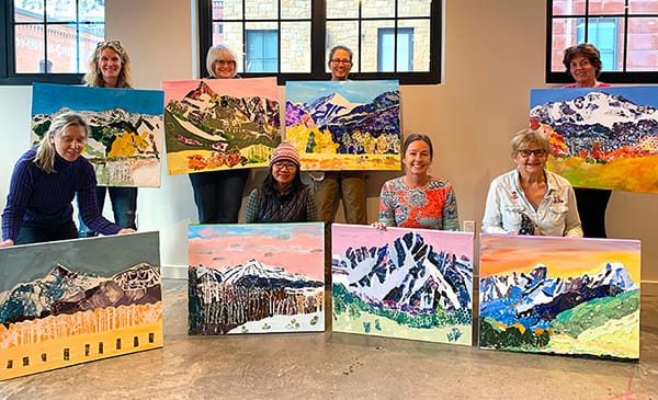 Mixed Media landscape painting class
