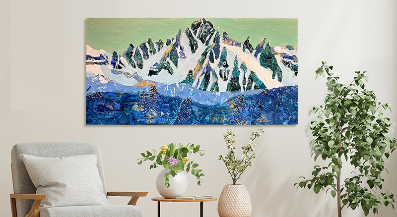 Painting of Mt. Sneffles in Colorado by Kellie Day