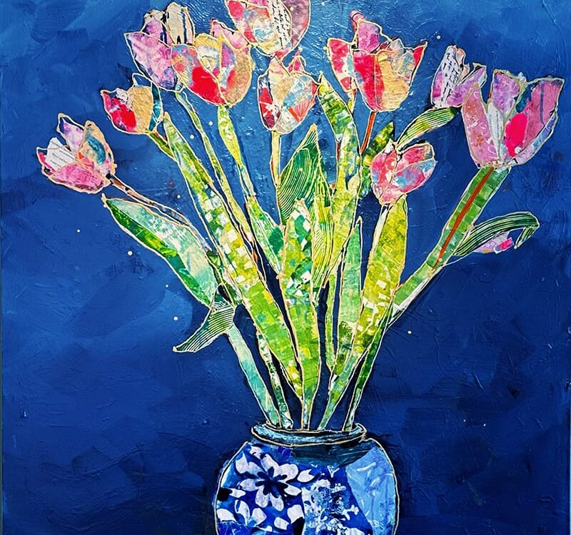 Forever Tulips painting by Kellie Day