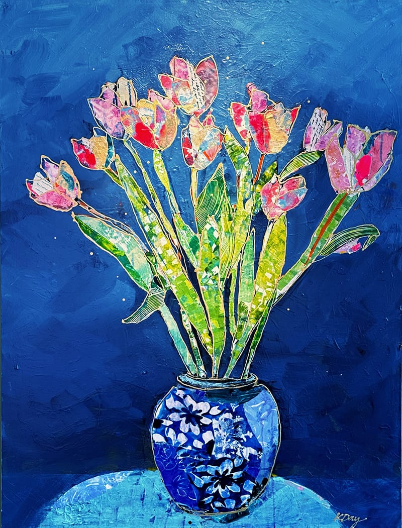 Forever Tulips painting by Kellie Day