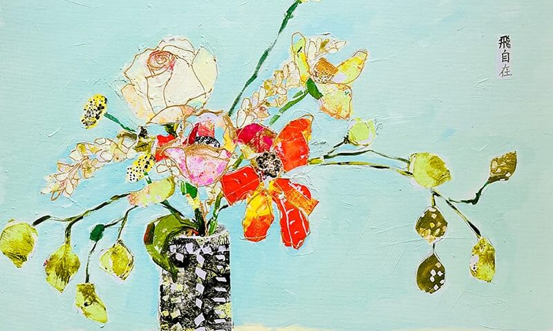 Japanese Flower Arrangement painting by Kellie Day