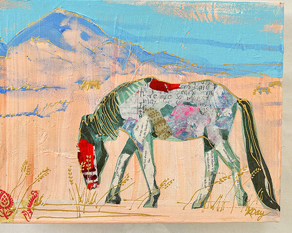 Navajo paint horse by Kellie Day