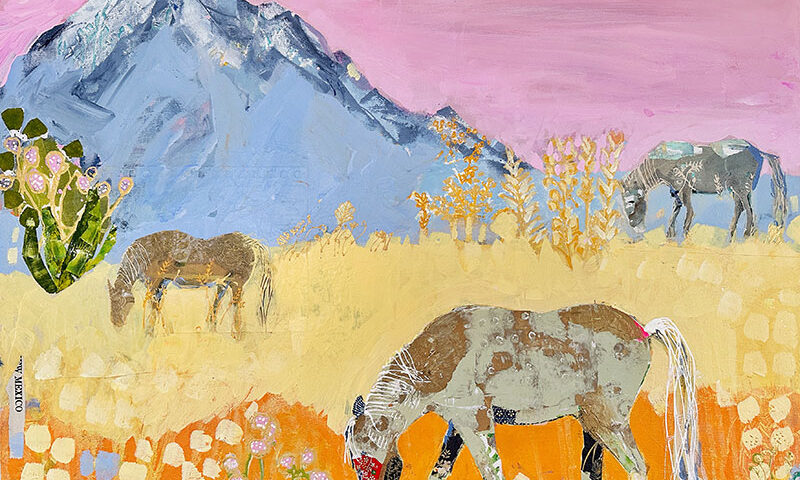 Desert paint horses by Kellie Day
