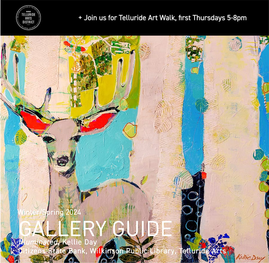 Telluride Gallery Guide Cover with Kellie Day art