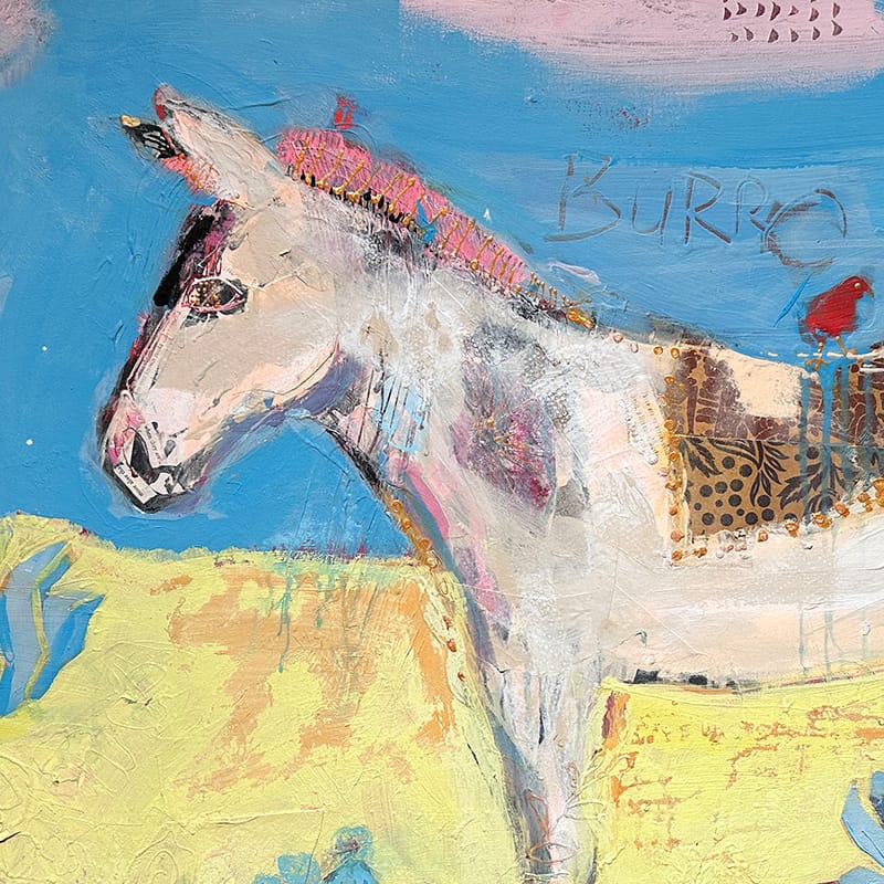 baja burro painting by kellie day