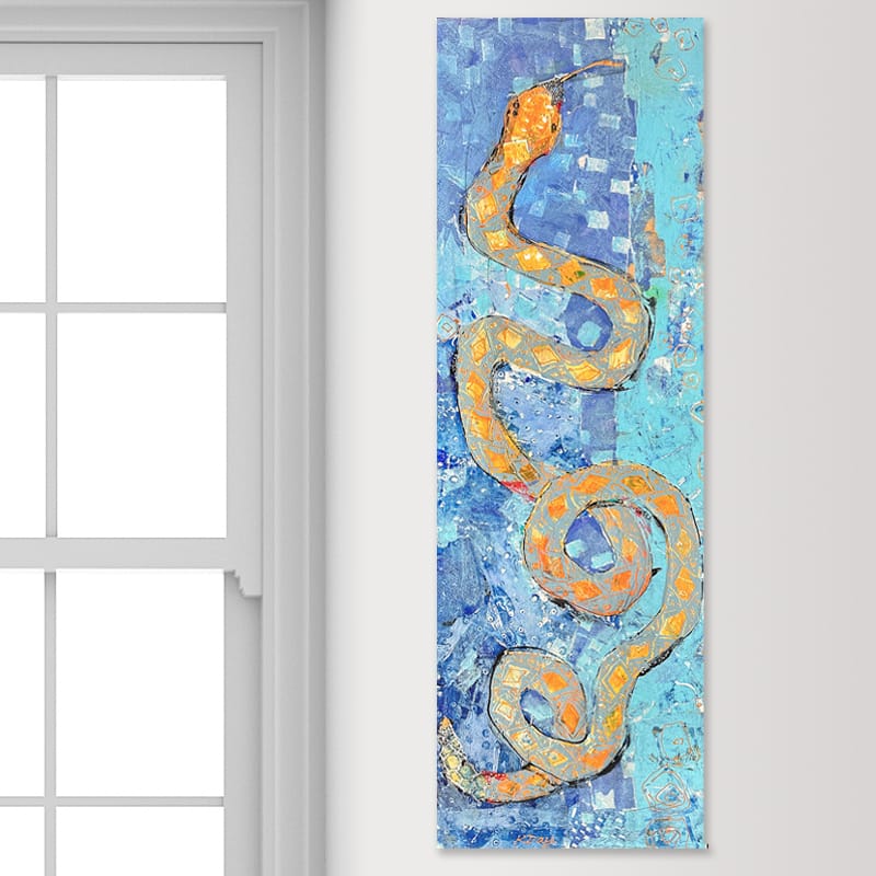 Rattlesnake painting by Kellie Day