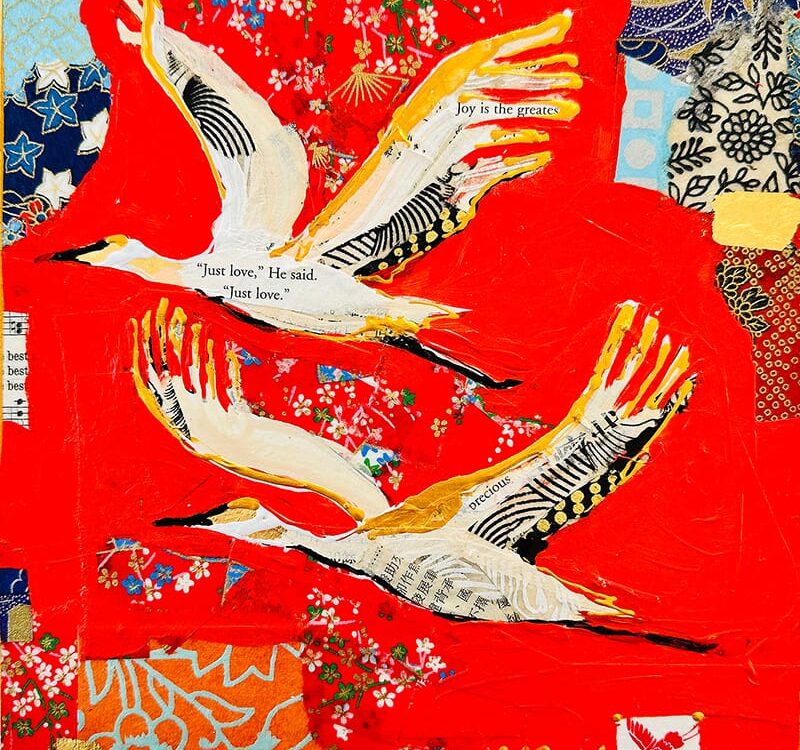 Sandhill Cranes Painting by kellie day