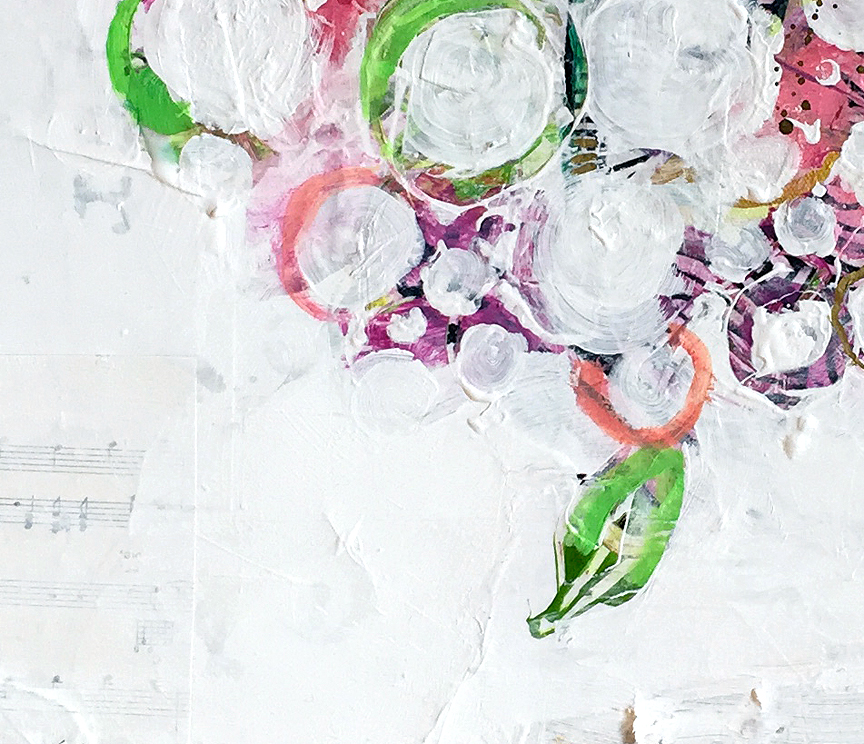 The Sweetness, 24" x 24", mixed media on canvas, ©Kellie Day