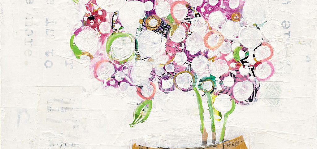 The Sweetness, 24" x 24", mixed media on canvas, ©Kellie Day