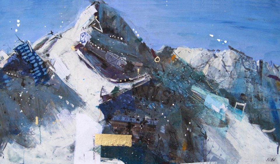 Wilson Peak, Telluride Colorado mountain painting by Kellie Day